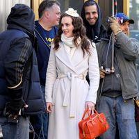 Leighton Meester dressed a winter jacket on the set of 'Gossip Girl' | Picture 112654